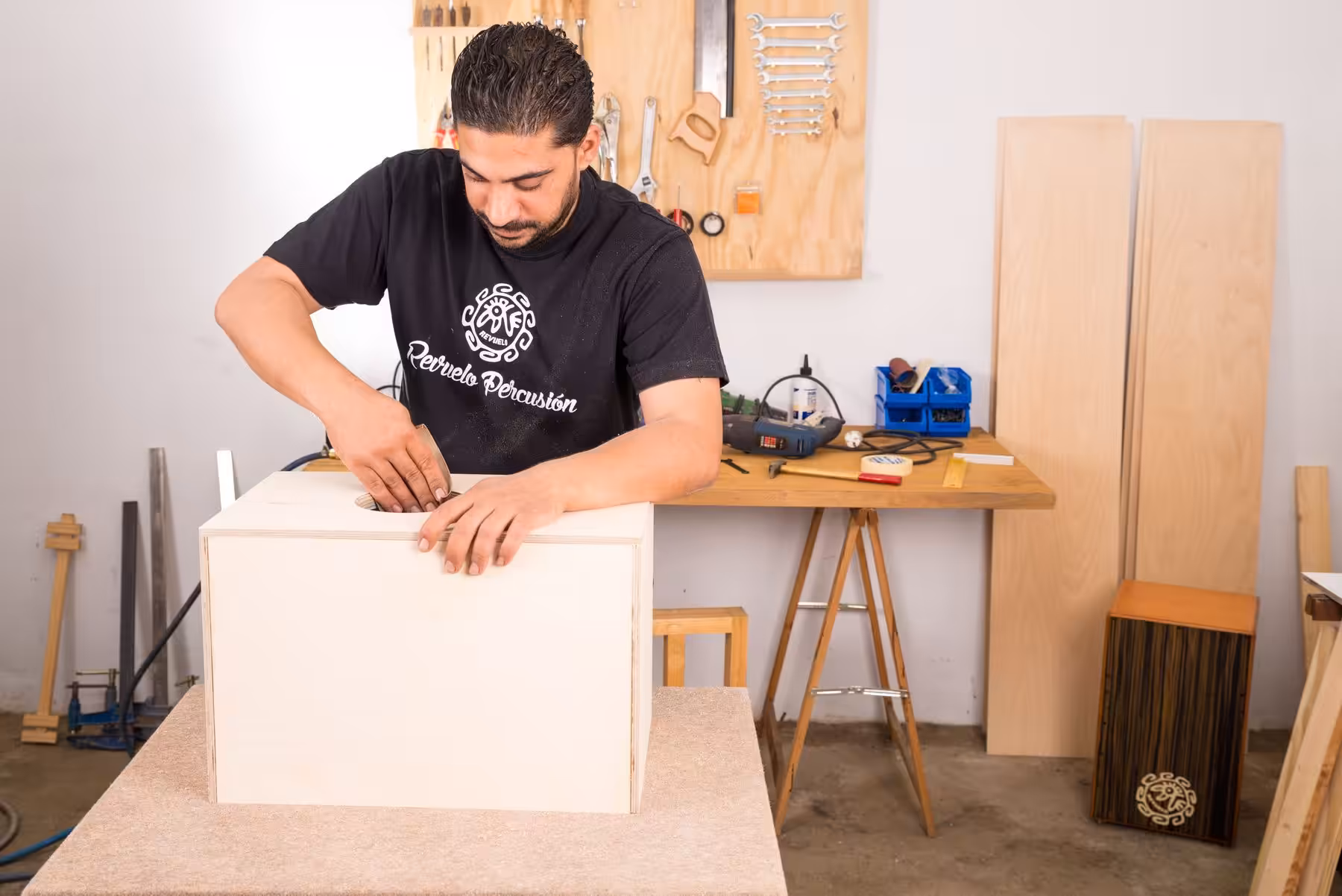 Cajon Workshop Teamevent - teamio
