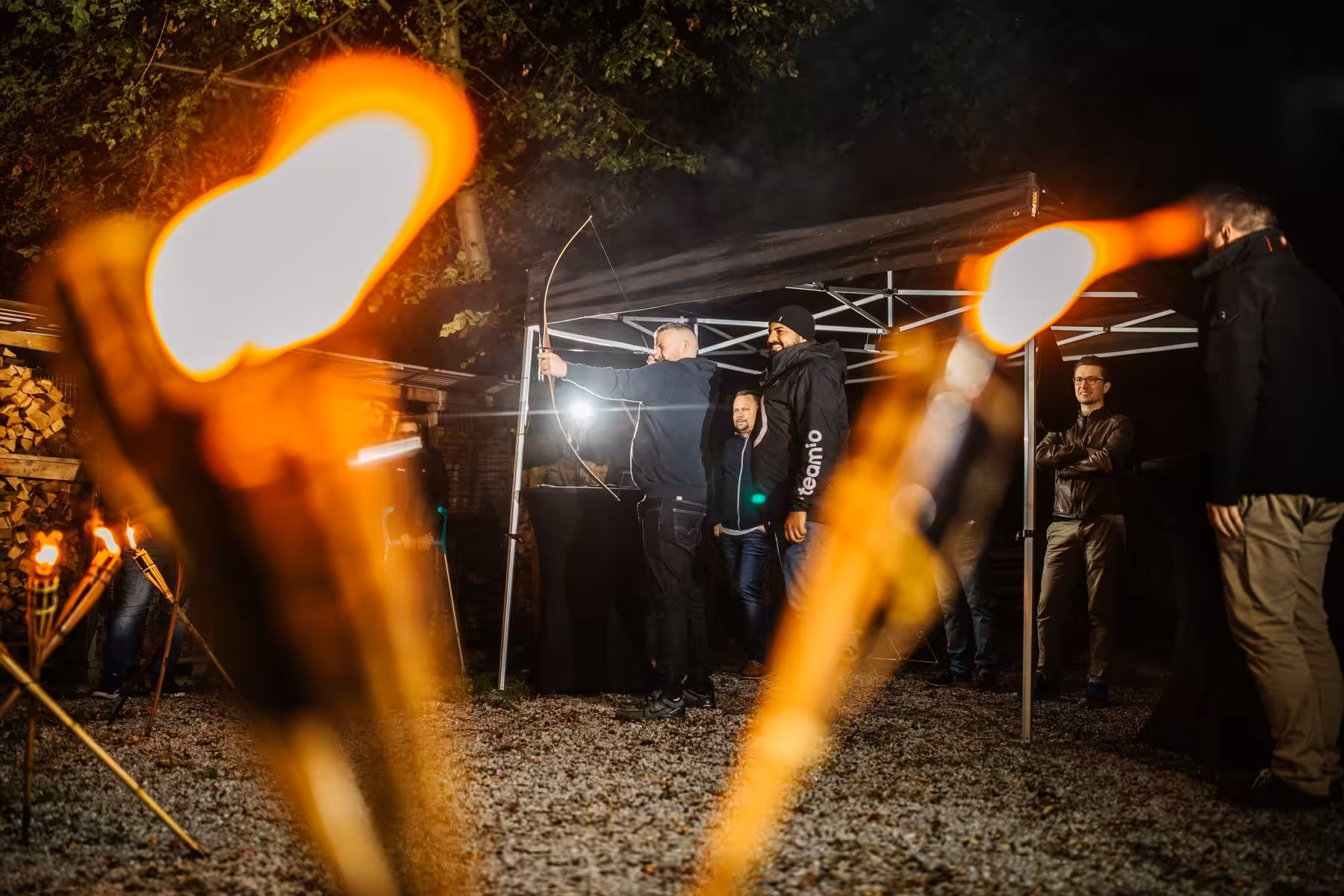 Fackelbogenschießen Teamevent von teamio
