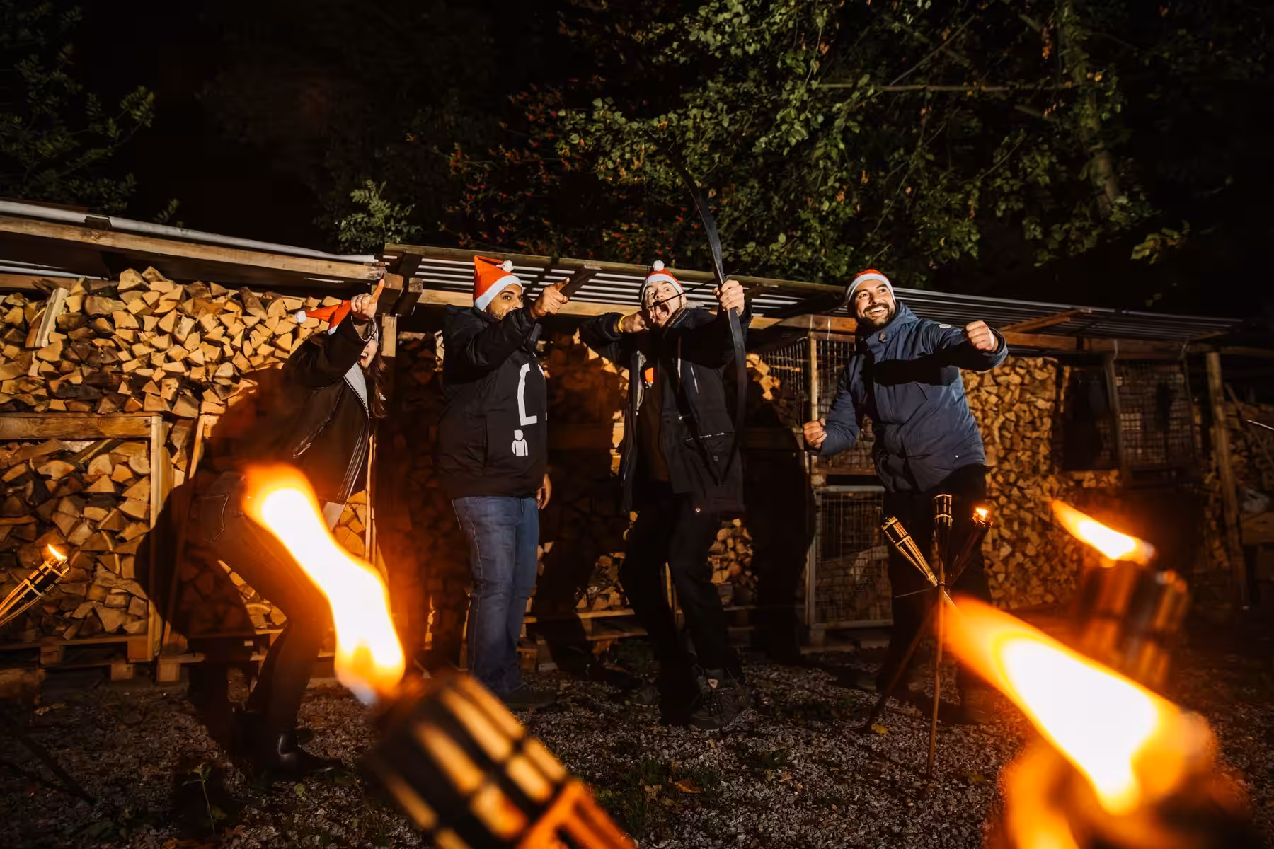 Fackelbogenschießen Teamevent von teamio