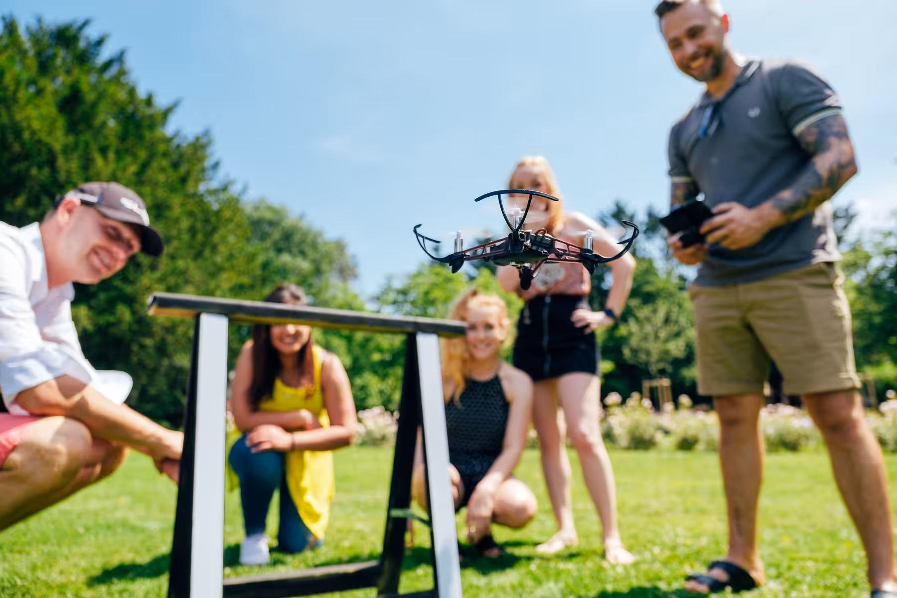 Teamevent mit Drohnen von teamio
