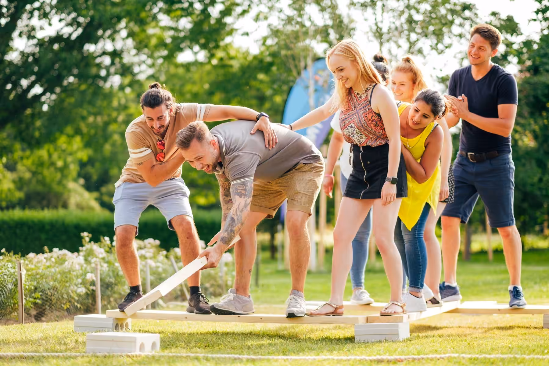 Teamevent mit verschiedenen Challenges & Parcours